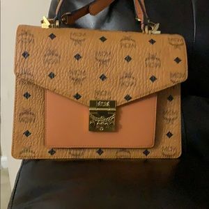 Patricia Visetos Coated Canvas & Leather Satchel